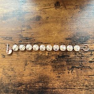 Rebekah Price Rose Gold Rivoli Bracelet